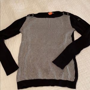 Black and White detailed Puma Athletic Sweater XS